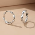 thumbnail image 2 of Silver Earrings Small Hoop Earrings For Women 18k Rose Gold Plated 925 Sterling Silver Mini Huggie Earring 12mm, 2 of 5