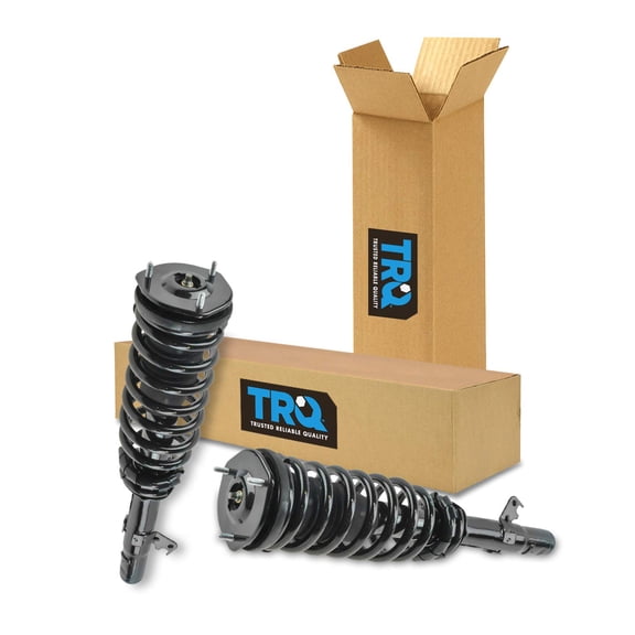 TRQ Front Strut & Coil Spring Assembly Set Driver & Passenger Sides Fits Select 03-08 Mazda 6