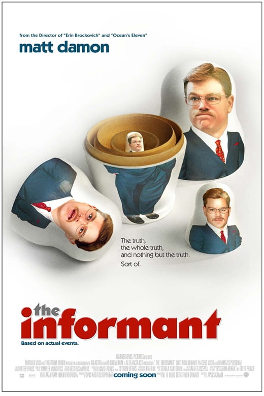 The Informant movie POSTER (Style D) (11 quot x 17 quot ) (2009) Walmart com The Informant movie POSTER (Style D) (11 quot x 17 quot ) (2009) Walmart com