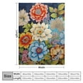thumbnail image 4 of ARISTURING  Floral Throw Blanket, Vibrant Color Boho Flowers Blossom Cozy Decor Throws for Sofa Bed Couch Chair or Dorm, 4 of 6