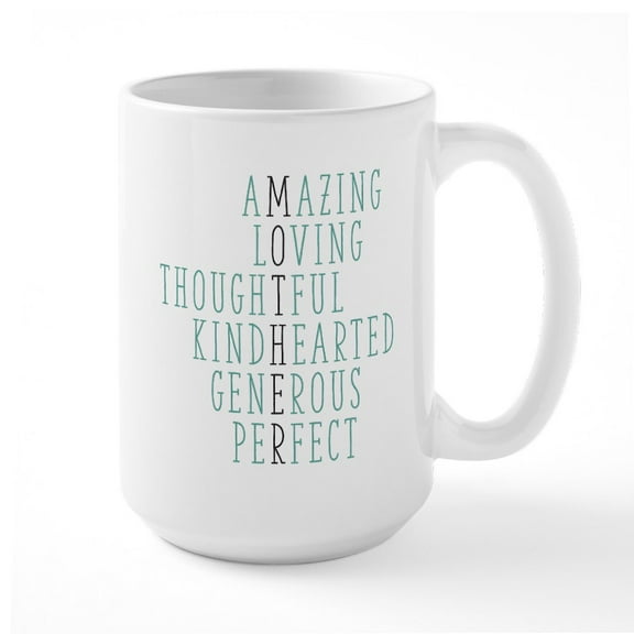 CafePress - Mother Crosswords Large Mug - 15 oz Ceramic Large White Novelty Mug