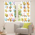 thumbnail image 4 of Erosebridal Cute Capybara Curtains & Drapes Funny Capybara Curtains, Rainbow Letters Blackout Curtains ABC Alphabet Living Room Curtains, Colorful Window Curtains Bedroom Decor, 4 of 5