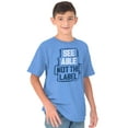 thumbnail image 5 of See Able Not Label Autism Awareness Crewneck T Shirts Boy Girl Teen Brisco Brands L, 5 of 6