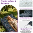 thumbnail image 3 of YLLN Porch Swing Cushions, Patio Furniture Cushions With 4" Thicken Backrest, Waterproof & Machine Washable, with Ties, Bench Cushions For Outdoor Furniture（Hummingbird And Flower）, 3 of 7