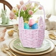 thumbnail image 5 of Woven Bunny Basket, Long Ears Storage Tote Bag for Easter Eggs, Kids Gift Container for Holiday Season, 5 of 6