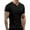 Black, variant on Kaemgyyd Mens Short Sleeve Muscle T Shirt Plus Size Notch V-Neck Casual Tops Solid Color Slim Gym Workout Athletic Tee