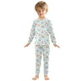 thumbnail image 3 of joogoo Rainbow Cartoon Cloud 2 Piece Long Sleeve Tee and Pants Cotton Pajama Set 6Y, 3 of 7