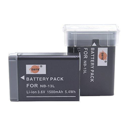 DSTE Replacement for 2X NB13L Battery compatible canon PowerShot SX740