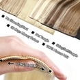 thumbnail image 5 of SEGO Real Remy Human Hair Mini Hair Pad Clip in 100% Human Hair Extensions Short Straight Thick One Piece Hair Pieces for Thinning Hair Topper/Side/Back Use, 5 of 8