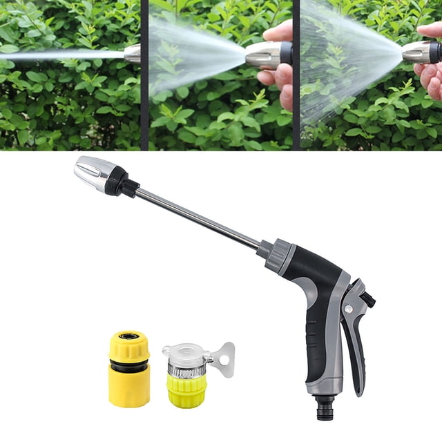 weibbin High Pressure Car Wash Water Spray Gun for Garden Hose, Portable Nozzle with Connector
