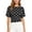 Black, variant on Women's Polka Dot Back Tie Waist Dolman Sleeve Blouse Tops Spring Summer Boat Neck Casual Tops for Everyday Wear 1PC S-XXL