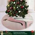 thumbnail image 6 of FMSHPON Elegant Pink High Heel Shoes Xmas Christmas Tree Skirt Stand Mat for Holiday Party Decoration Indoor Outdoor 36 inches, 6 of 6