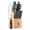Black, variant on Cook N Home Kitchen Chefs Knife Set with Bamboo Storage Block 15-Piece, High Carbon Stainless Steel Blade, Ergonomic Handle,White