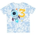 thumbnail image 3 of Inktastic Rocket Space Ship Happy Third Birthday Boys or Girls Toddler T-Shirt, 3 of 5