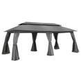 thumbnail image 5 of Meetleisure 20'x10' Canopy Gazebo, Patio Party Tent with Vented Soft Top, Outdoor Garden Gazebo for Backyard,Gray, 5 of 11