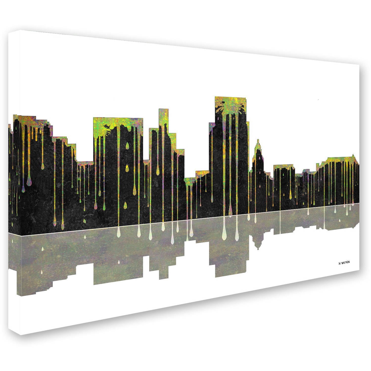 Trademark Fine Art "Boise Idaho Skyline 2" Canvas Art by Marlene Watson