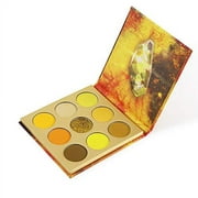 Docolor Eyeshadow Palette 9  Colors Gemstone Shadow Palette  Highly Pigmented Mattes Shimmers  Naked Smokey Glitter Cream  Colorful Powder Blendable Long  Lasting Waterproof Makeup Palette-Yellow