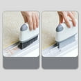 thumbnail image 6 of Detachable Microfiber Window Channel Brush | Sliding Door Track Cleaner | Removable Washable Cloth | Crevice Household Cleaning Tool | 2 Pack | Compact Design, 6 of 9