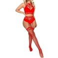 thumbnail image 2 of Idoravan Fishnet Stockings for Women Plus Size,Sexy Womens Lingerie Fishnet Seamless Mesh Netting Chemise Hollow Out Bodysuit Sleepwear, 2 of 4