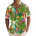 thumbnail image 1 of Hawaiian Shirt For Men, Men's Vintage Button Down Bowling Shirts Short Sleeve Summer Beach Shirt L, 1 of 5