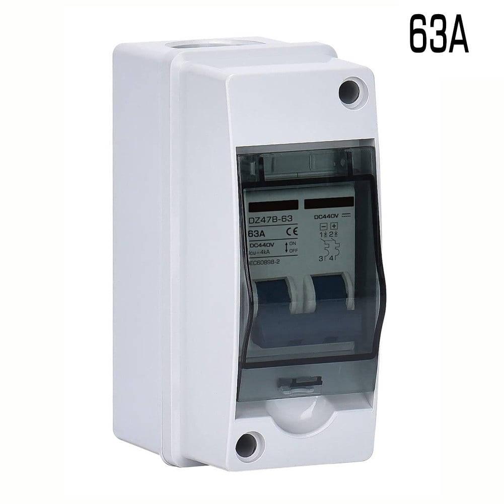 Solar photovoltaic cell combiner box DC circuit breaker switch with