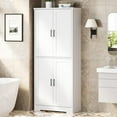 thumbnail image 7 of Jotoa Kitchen Pantry Cabinet, 70" Freestanding White Pantry Storage Cabinet with Doors and Shelves, for Bathroom, Dining Room, Living Room, 7 of 7