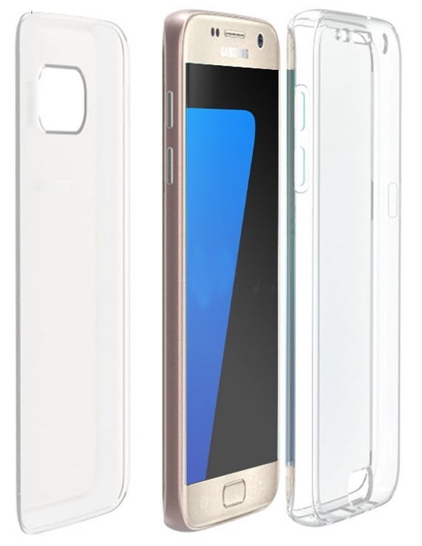 Alsjeblieft kijk kijken Bevoorrecht Clear Case for Galaxy S7 Edge, New 360-Degree Wrap [Full-Body Protection]  Transparent TPU Slim Cover [Built-In Screen Guard] for Samsung Galaxy S7  Edge (SM-G935) - Walmart.com