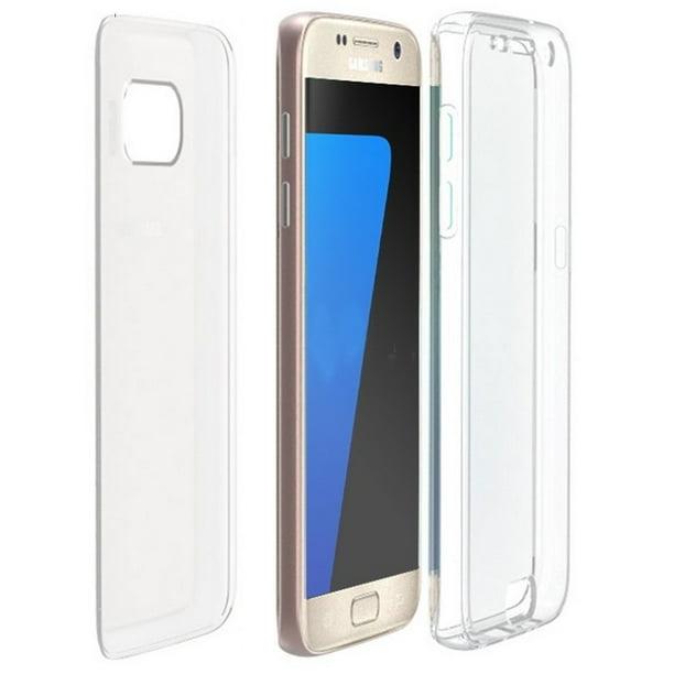 Alsjeblieft kijk kijken Bevoorrecht Clear Case for Galaxy S7 Edge, New 360-Degree Wrap [Full-Body Protection]  Transparent TPU Slim Cover [Built-In Screen Guard] for Samsung Galaxy S7  Edge (SM-G935) - Walmart.com