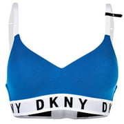 Dkny Women Bustier - Bra, Triangle Bra, Logo, Solid Color Blue 2Xl(Xx-Large)
