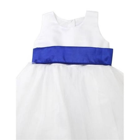 Initronics F861-0112 Horizon Blue Flower Girl Dresses Easter Wedding Princess - Size 12, Ivory White
