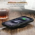 thumbnail image 2 of AIOVETEAB Compatible with iPhone 16 Case Premium Leather TPU Hybrid Case Cover,Black, 2 of 6