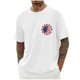 thumbnail image 1 of Tops para hombre, blusas y camisas de cuello redondo y manga corta para hombre, blusas casuales de cuello redondo con estampado de moda para hombre, blusas de cuello redondo y manga corta, camisas par, 1 of 5