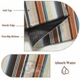 thumbnail image 6 of Round Rugs 3Ft, Brown Orange Striped Round Area Rug Washable Indoor Throw Carpet, Modern Stripes Art Farmhouse Small Non Slip Circle Rug for Bedroom Living Room Home Decor Aesthetic, 6 of 8