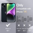 thumbnail image 2 of Funda JeTech Silicone para iPhone 14 de 6.1 pulgadas, color negro, 2 of 6