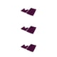 thumbnail image 2 of Inteprter Alfombra de textura con parte inferior antideslizante, lavable a máquina y sin daños en el suelo, absorbente, morado oscuro, Type1 NO1, 2 of 6