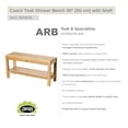 thumbnail image 4 of ARB SYSTEMS INC Teak Shower Bench Coach 36" (90 cm) with shelf, 4 of 5
