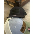 thumbnail image 3 of American Flag genuine leather patch Hat, Richardson 112, trucker hat, patriotic hat, 3 of 5
