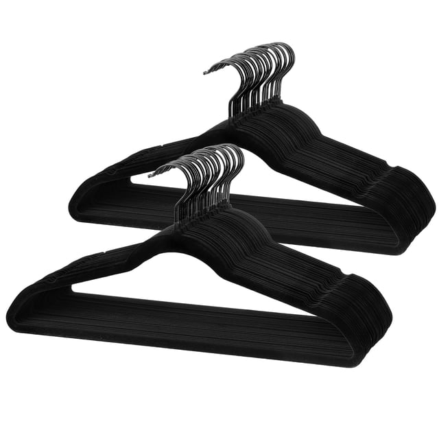 Paquete de 60 perchas de terciopelo LMTrystFit que ahorran espacio para trajes