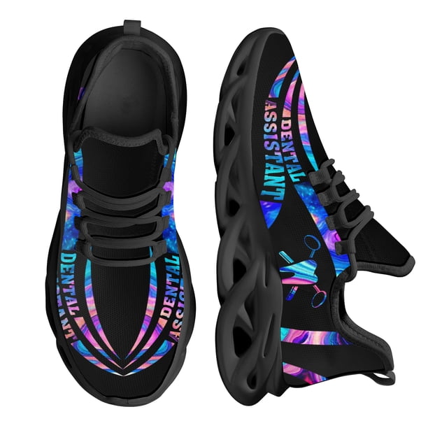 Zapatos planos de plataforma ligeros para mujer, de nuevo estilo, con diseño de cielo estrellado y dental oscuro, zapatillas de malla para mujer