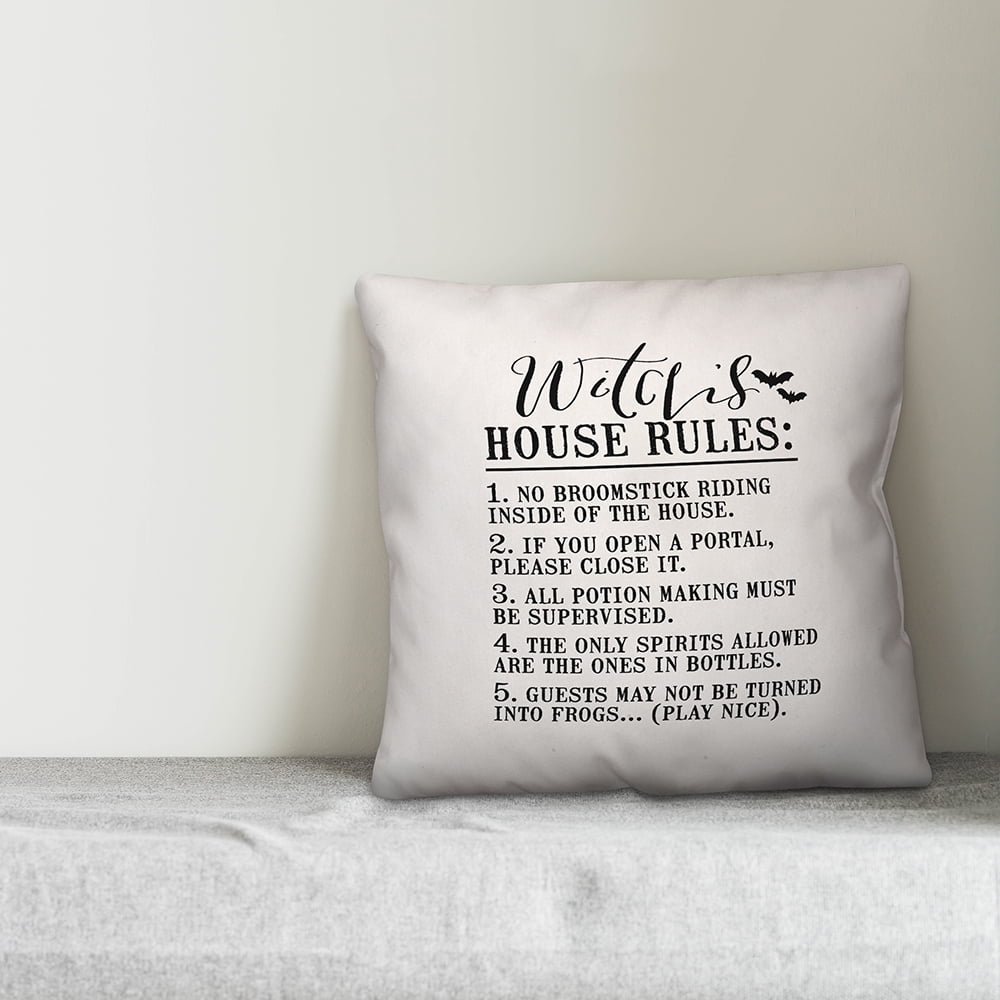 Creative Products Witch House Rules 20x20 Indoor / Outdoor Pillow