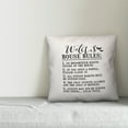 thumbnail image 2 of Creative Products Witch House Rules 20x20 Indoor / Outdoor Pillow, 2 of 2