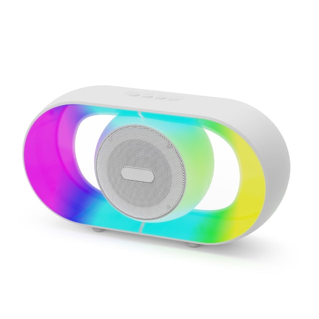 Methold Audio inalámbrico portátil con luz ambiental nocturna RGB. Altavoz Bluetooth RGB con luz ambiental nocturna. Cables de audio/vídeo