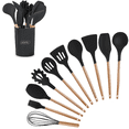 thumbnail image 1 of Set Utensilios Para La Cocina Silicona Y Bambu 12 Pzs Mertec, 1 of 3
