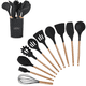 thumbnail image 1 of Set Utensilios Para La Cocina Silicona Y Bambu 12 Pzs Mertec, 1 of 3