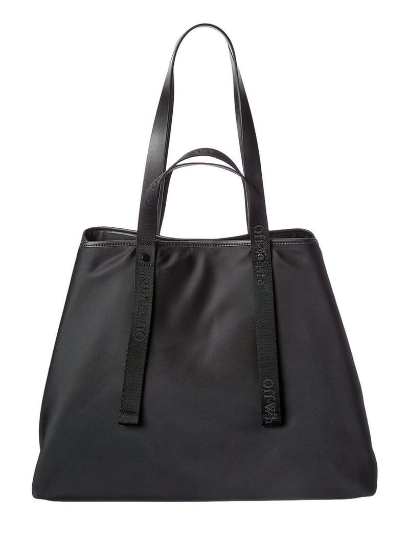 Off-White™ East West Large Leather-Trim Tote, Black - Walmart.com