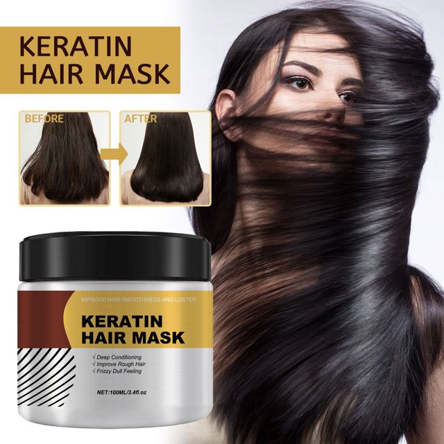 Mascarilla Capilar de Colágeno con Aceite de Argán Acondicionador Profundo - Para Cabello Seco y Dañado