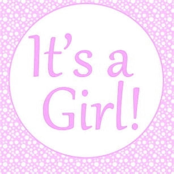 BaBy Shower Its a Girl Edible Frosting Photo Cake Topper - Pink Bubbles