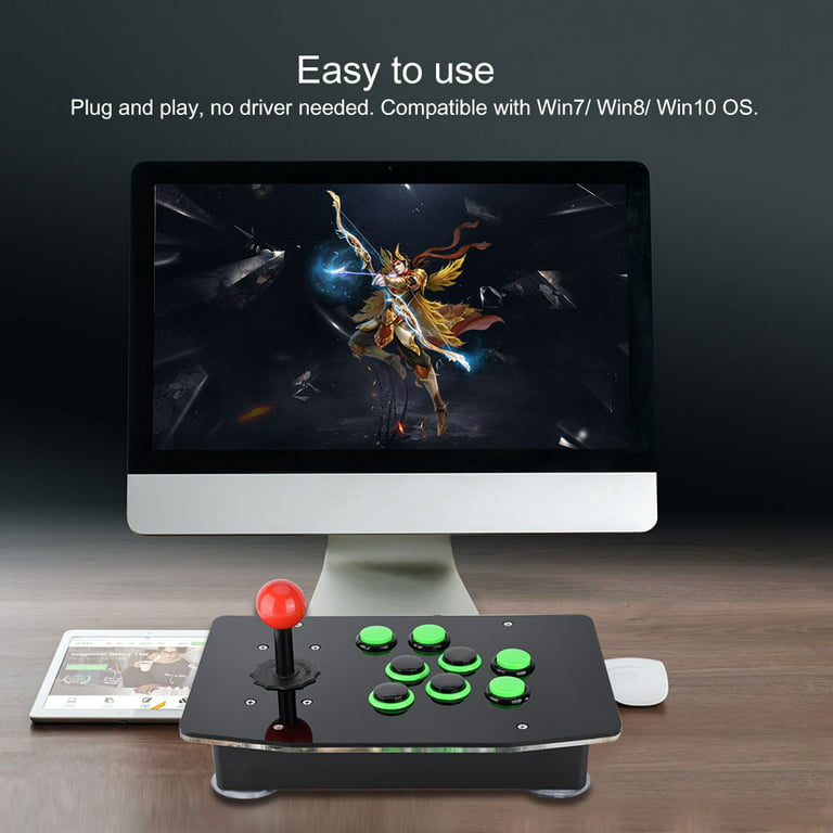 Veluddannet ambition Diverse Haofy Arcade Game Console, USB Arcade Fighting Game Console, No Delay  Joystick, 2-Player Games Controller For PC Computer Games, Easy Connection.  - Walmart.com