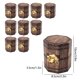 thumbnail image 3 of Paquete de 10 Cajas de Regalo de Halloween | Cubo Plegable con Forma de Moneda Dorada con Veta de Madera | Bolsas Resistentes de Papel para Recuerdos de Fiesta | Porta Bocadillos | Bolsas para Dulces, 3 of 6