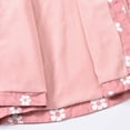 thumbnail image 7 of Girls Elegant Floral Print Long Hooded Windbreaker Jacket With Zip Up Front For School Casual Spring Outerwear Coat 5-6 Years, 7 of 7